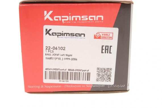 Опора кульова передня знизу Toyota Yaris 99-05 22-06102 | Зображення 5