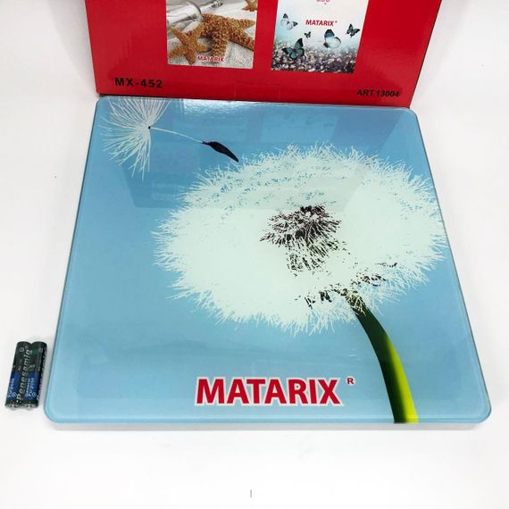 Весы напольные MATARIX MX-452 180 кг, Весы напольные для измерения массы тела, Электронные весы одуванчик | Зображення 2