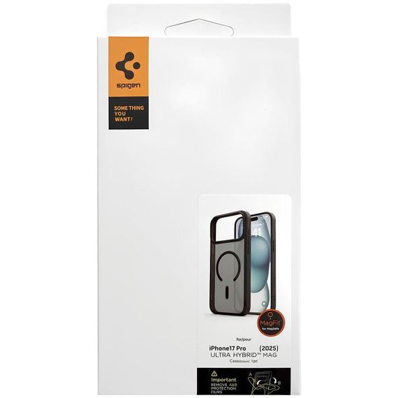 Чохол SGP Ultra Hybrid Mag для Apple iPhone 17 Pro (6.3") Чорний | Зображення 4