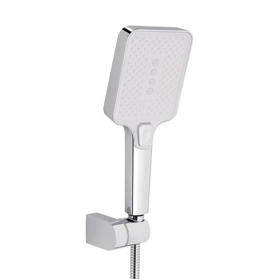 Смеситель для ванны Qtap Swan Cascada с поворотным изливом (c душевым гарнитуром) QTSWA260CRW45569 Chrome/White | Зображення 4