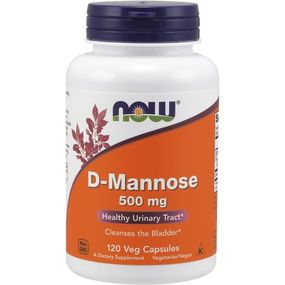 Урологічний препарат NOW Foods D-Mannose 500 mg 120 Veg Caps
