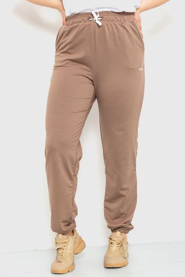 Спорт штаны женские демисезонные  цвет мокко 129R1488 | Зображення 1