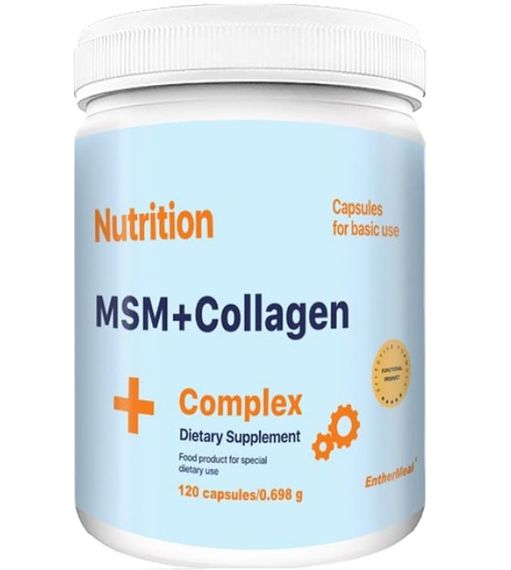 Хондропротектор (для спорта) EntherMeal MSM+Collagen Complex 120 Caps