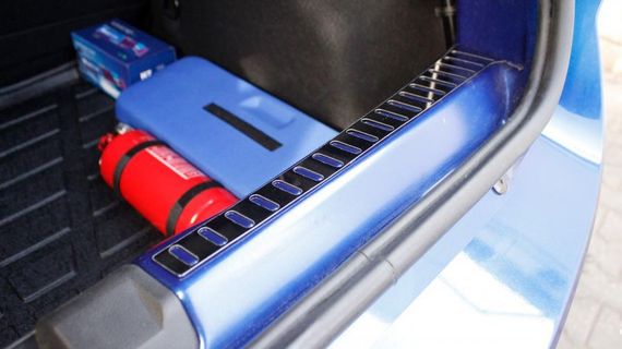 Накладка на задній поріг (2 шт) для Dacia Sandero 2021↗ рр. | Зображення 1