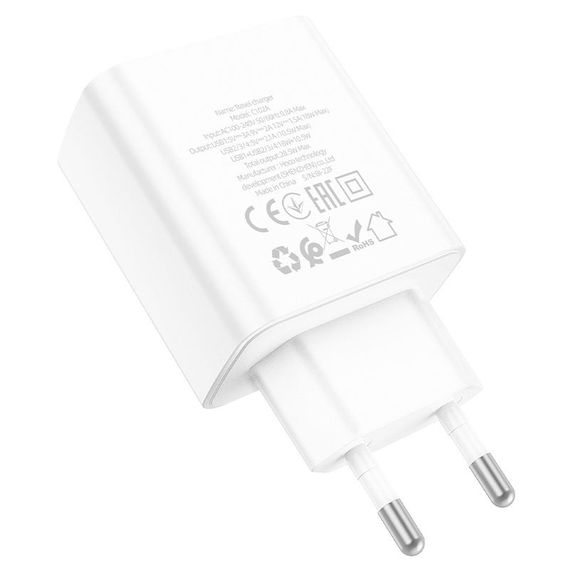МЗП Hoco C102A Fuerza QC3.0 (4USB-A) White | Зображення 2