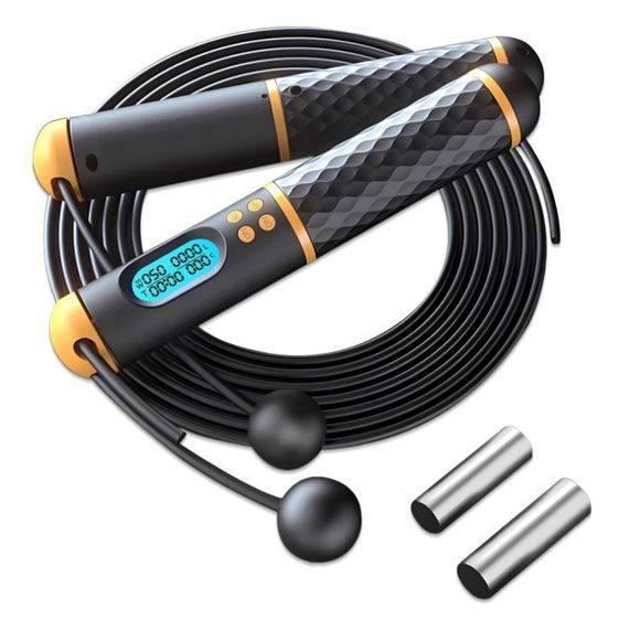 Розумна скакалка EasyFit SmartRope 3 м з утяжнювачами (бездротова) (EF-1908-BY)