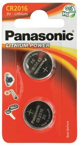 Батарейка Panasonic литиевая CR2016 блистер, 2 шт. (CR-2016EL/2B)