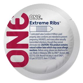 Набір латексних ребристих презервативів One Extreme Ribs у різному дизайні (ціна за 5 шт.) sexstyle