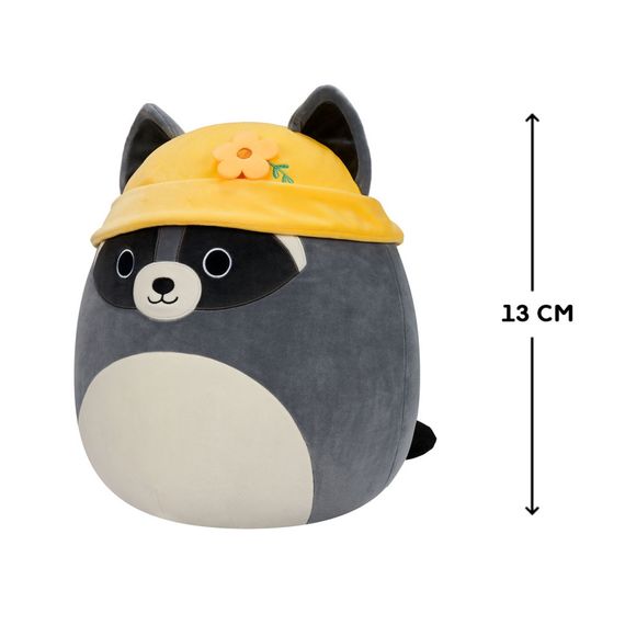 М'яка іграшка Єнот Роккі в панамці Squishmallows SQER00820, 13 см | Зображення 1