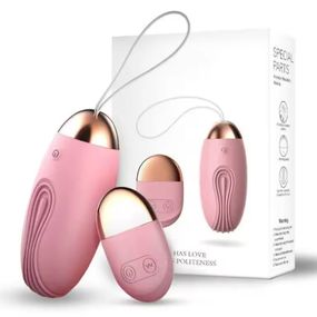 Виброяйцо вагинальное с пультом ДУ "Little Whale", розовый 10 режимов вибрации sexstyle