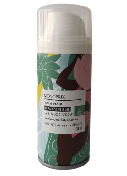 Гель для гоління Monoprix Aloe Vera 75 мл