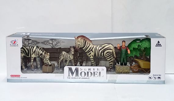 Набір "Дикі тварини" Q 9899 D 2 Animal Model, в коробці (6977153429665) Вид 3
