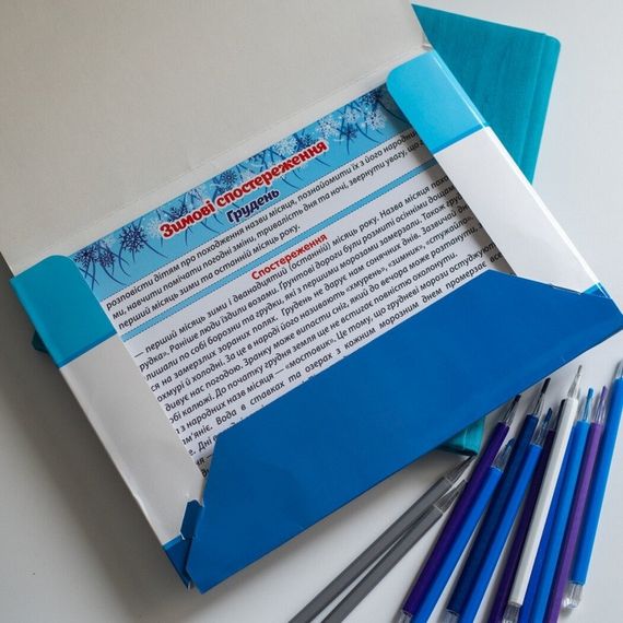 Дидактичний матеріал "Зимові спостереження" 13107147, 16 карток | Зображення 1