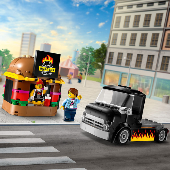 Конструктор LEGO City Вантажівка з гамбургерами 194 деталей (60404) ff | Зображення 7