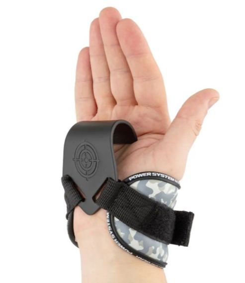 Гаки для тяги на зап'ястя Power System PS-3370 Hooks Camo Black/Grey L (PS_3370_Black/Grey L) | Зображення 4