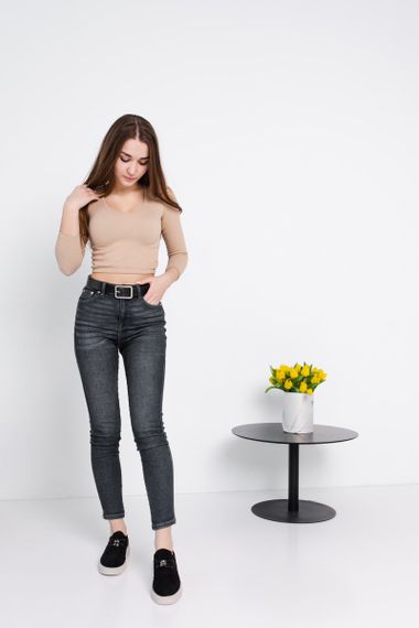 Лоферы женские Fashion Wendy 3911 39 размер 25 см Черный | Зображення 8