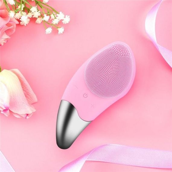 Електрична силіконова щітка Sonic Facial Brush Вібро - щіточка масажер для очищення шкіри обличчя та тіла | Зображення 3