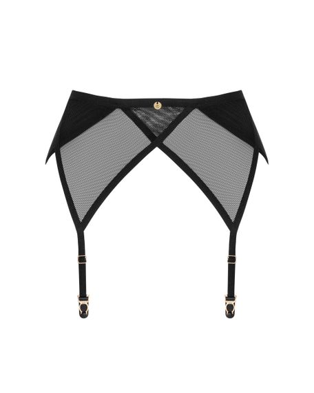 Пояс для чулок Obsessive Nesari Черный M/L | Зображення 3