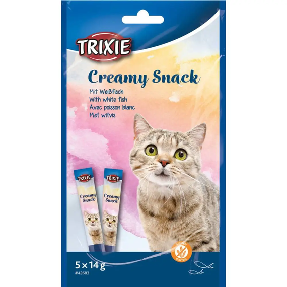 Ласощі для котів Trixie Creamy Snacks риба 5 шт