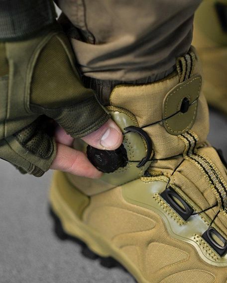 Тактические ботинки  на автозавязке КОЙОТ  ВТ7981 | Зображення 3
