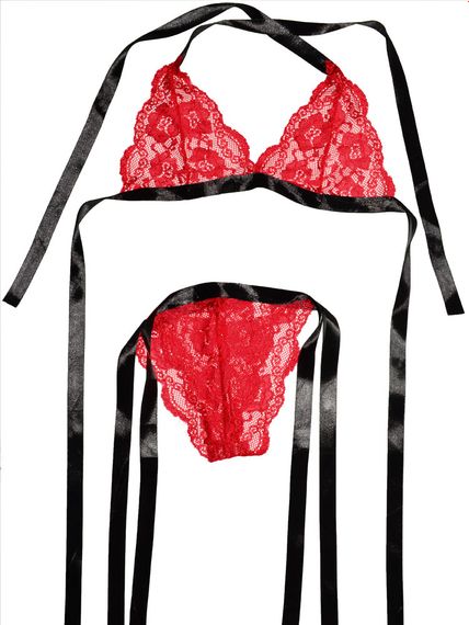 Еротичний комплект Babydoll 48 Червоний 27859 | Зображення 3
