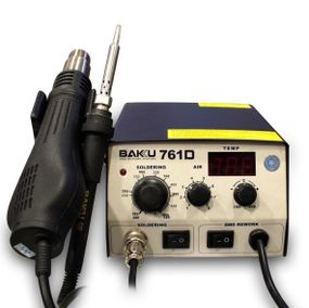 Паяльная станция BAKKU BK-761D цифровая индикация, фен, паяльник (275*223*123)  2,46 кг