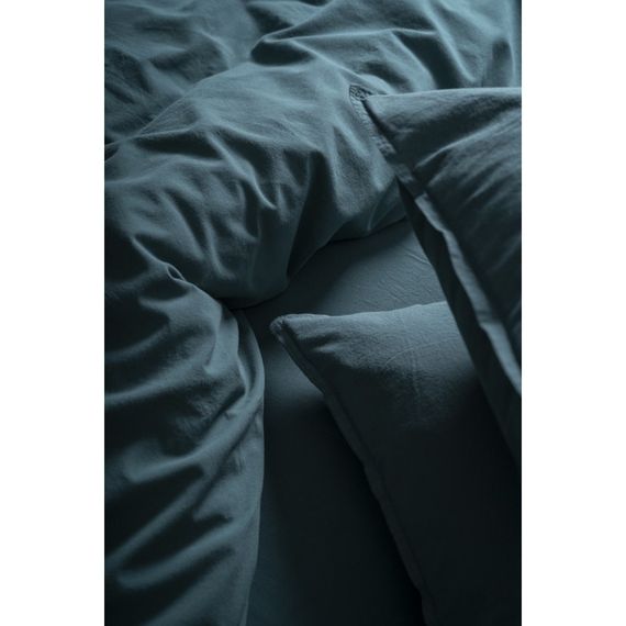 Комплект постельного белья SoundSleep Stonewash Adriatic евро dark green зеленый | Зображення 3