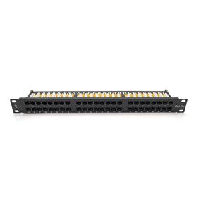 Патч-панель Ritar 48 портiв UTP DUAL кат 5Е 19 "1U НЕ екранована чорна Q10