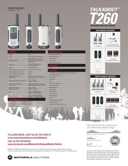 Водонепроникні перезаряджувані портативні радіостанції Motorola T200 T200TP