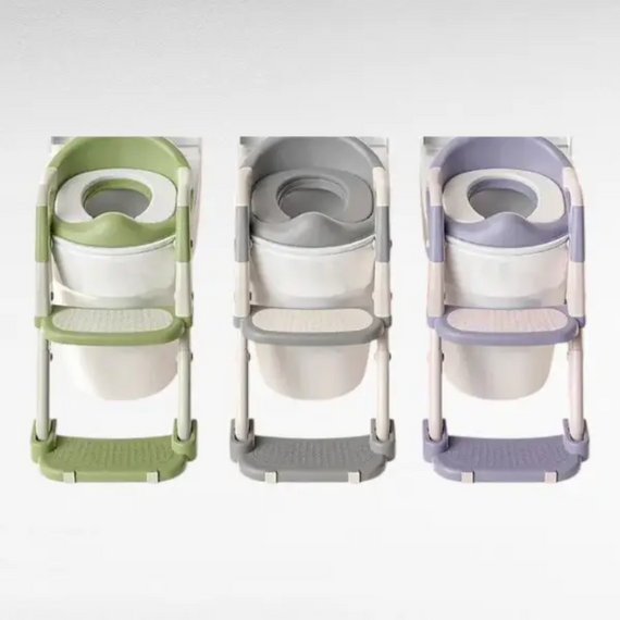 Універсальне дитяче сидіння на унітаз зі сходинкою Babycare, безпечне сидіння для привчання до туалету з підлокітниками | Зображення 6