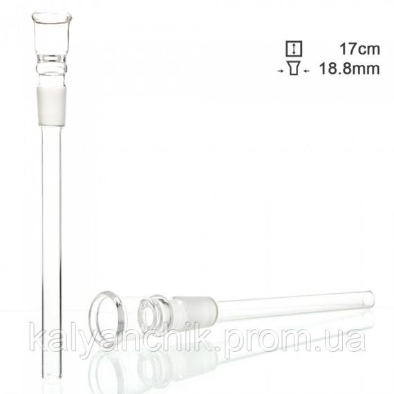 Чиллум скляний d  18,8 мм, L  17 см