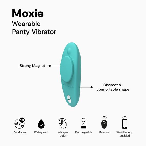 Вібратор в трусики WE-VIBE Moxie+ Aqua Sex Aura | Зображення 4