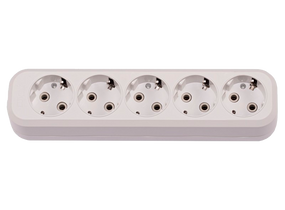 Колодка 5 гнезд с заземлением Leon Ny95000067