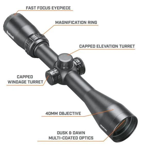 Прицел оптический Bushnell Rimfire 3-9x40 сетка DZ22 Оптический прицел Оптические прицелы оптика Прицел