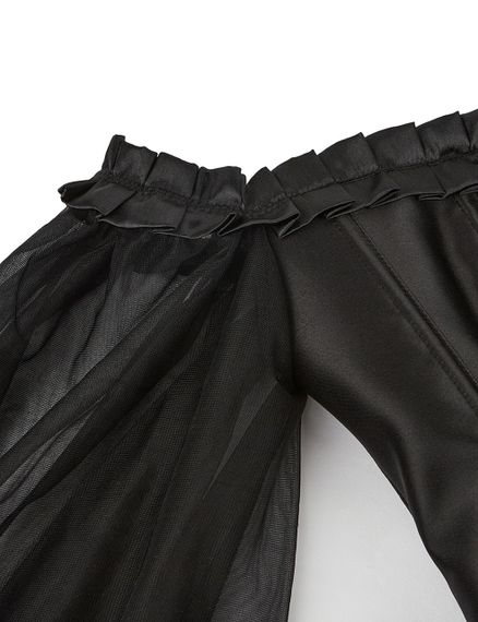 Корсет із рукавами Star Night 12 Plastic Bones на зав'язках стрічках, чорний, XS sexstyle | Зображення 7