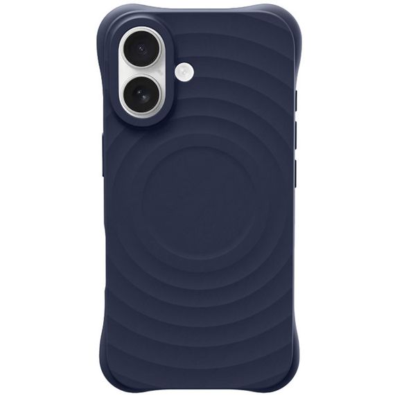 Чохол TPU Orbit with MagSafe для Apple iPhone 16 (6.1") Dark Blue | Зображення 1