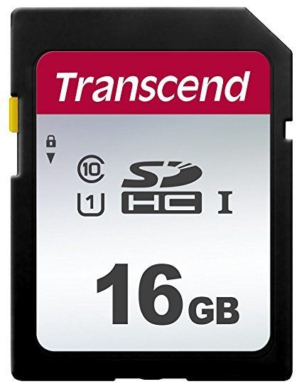 Карта памяти Transcend 16GB SDHC C10 UHS-I  R95/W10MB/s (TS16GSDC300S)