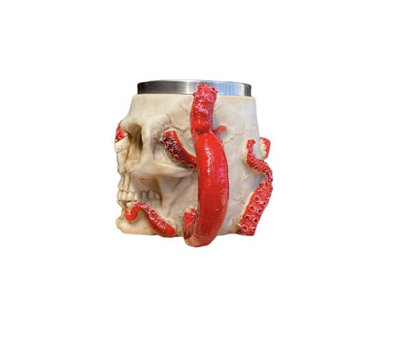 Чашка 3D Череп із Восьминогом 400 мл (код: SKU-2214498430) | Зображення 3