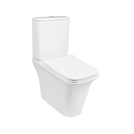 Унітаз-компакт QTAP Kalao Rimless QT08221213AW c бачком і сидінням Soft Close дюропласт