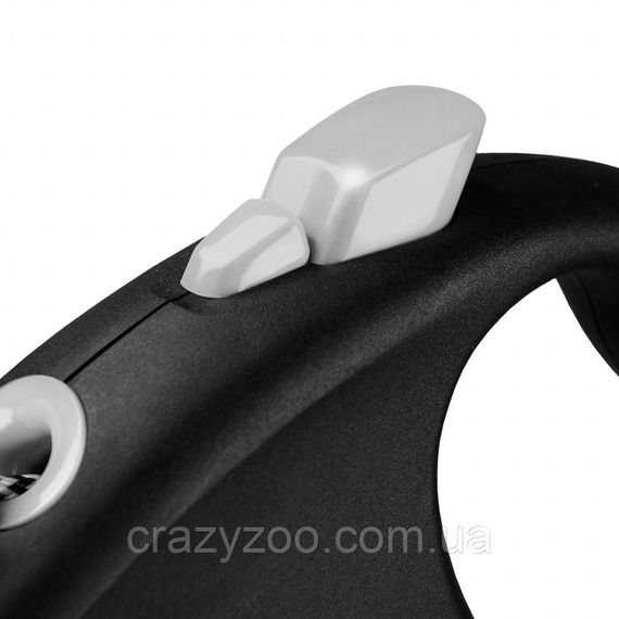 Повідець-рулетка Flexi Black Design XS для собак до 8 кг, 3 м, трос, чорний | Зображення 2