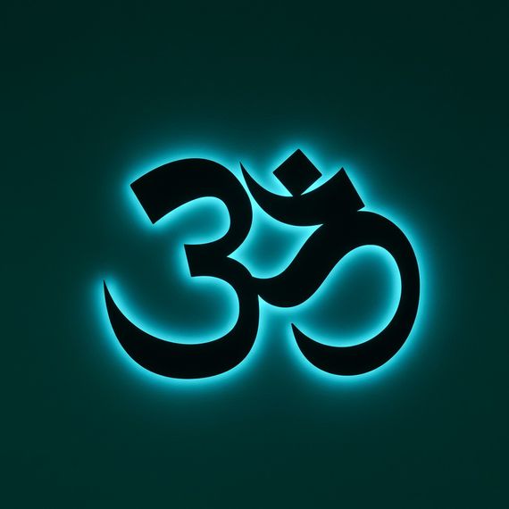 Панно декоративне картина на стіну Знак Ом LED підсвітка 400х300 acr-p000244 | Зображення 6