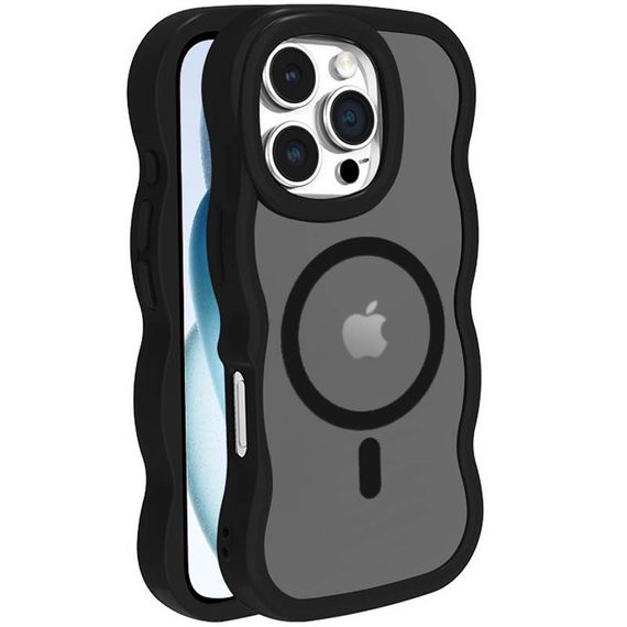 Чехол TPU+PC Undine with MagSafe для Apple iPhone 16 Pro (6.3") Black