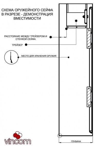 Сейф оружейный Ferocon Е130К2.Т1.7022 Сейф оружейный Ferocon Е-130К2.Т1.7022 | Зображення 4