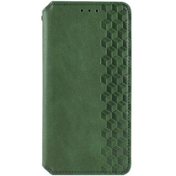 Шкіряний чохол-книжка GETMAN Cubic (PU) для Xiaomi Redmi 15C (Global) / Poco C85 (Global) Зелений