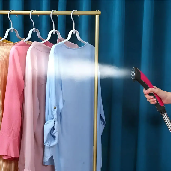 Вертикальный отпариватель для одежды Garment Steamer 2000W / Красный Паровой утюг для всех видов ткани | Зображення 5