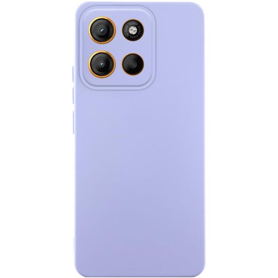 Чехол Silicone Cover Ummi Lakshmi Full Camera (AA) для Motorola Moto G75 5G Сиреневый / Dasheen