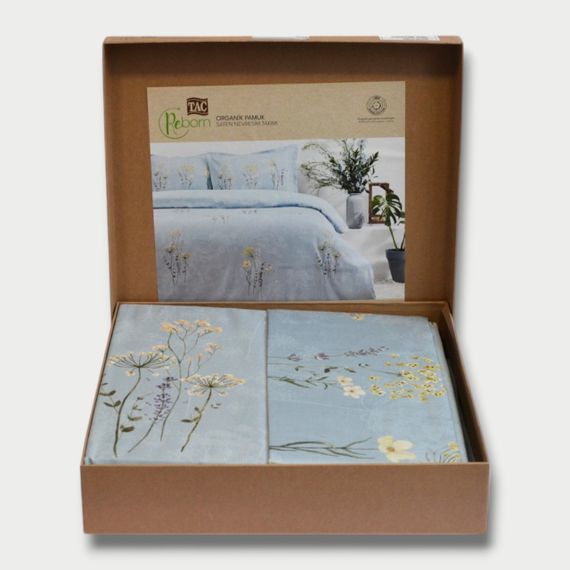 Постельное белье TAC Reborn Organik Satin 200×220 Solene | Зображення 4