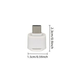 Компактный, высокоскоростной кардридер Type-C → MicroSD/TF. Белый