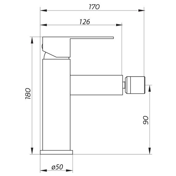 Змішувач для біде Zerix LR75033 (LL1669) | Зображення 1