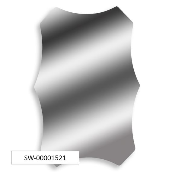 Дзеркальна наліпка (акрил) 3D 40*60cm*2mm Silver (S) SW-00001521 | Зображення 6